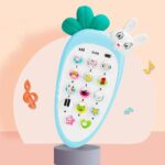 Carrot Shaped Musical Toy Phone for Kids | Pretend Play Cell Phone with Lights & Music | Cute Cartoon Style Learning Toy for Toddlers