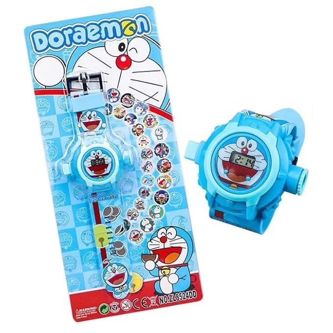 Digital 24 Images Projector 7 Character Watch for Kids Rubber Material Watch Diwali Gift Birthday Return Gift Best Digital Toy Watch