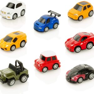 Pull Back Toy Cars – Multicolour Combo Set of 6 Vehicles (Boys & Girls)