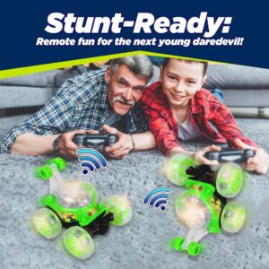 Rechargeable 5 Functions 360° Rotating & Rolling Big Stunt Car Toy with USB Cable & Remote Controller